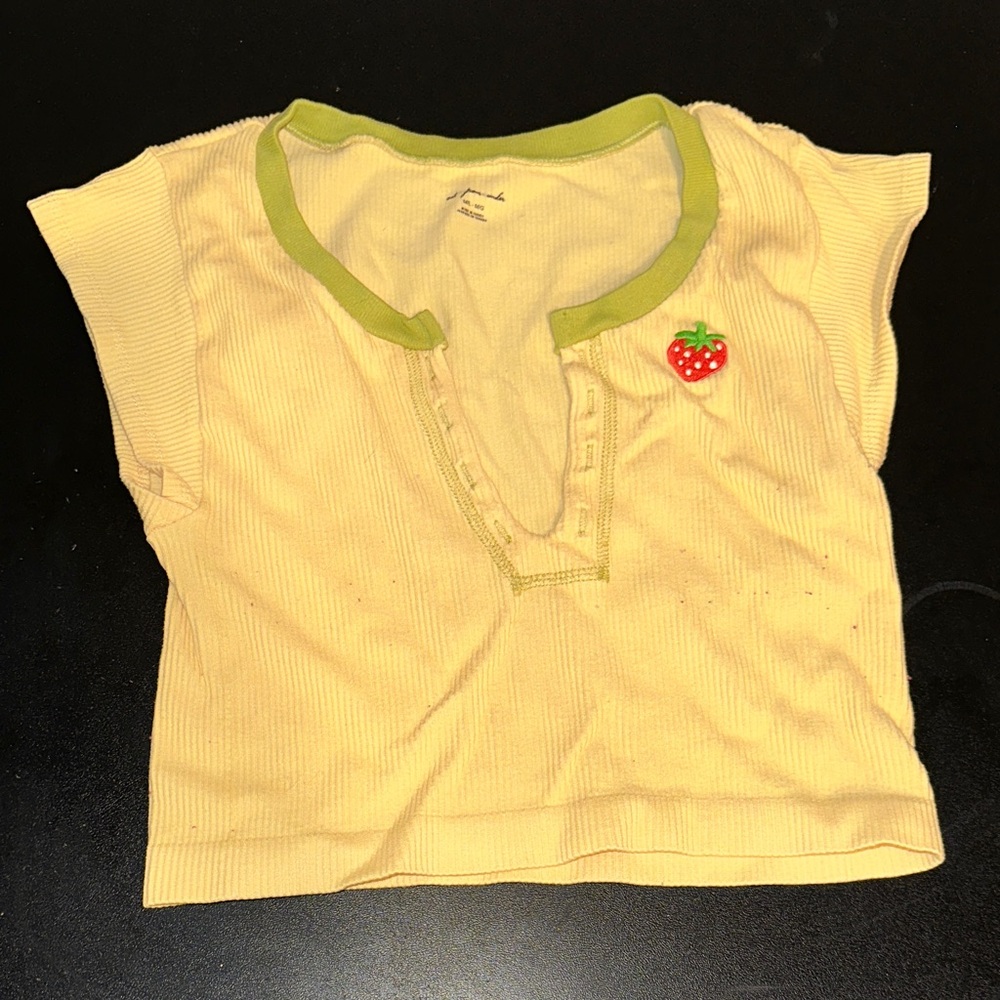 Out from under crop top